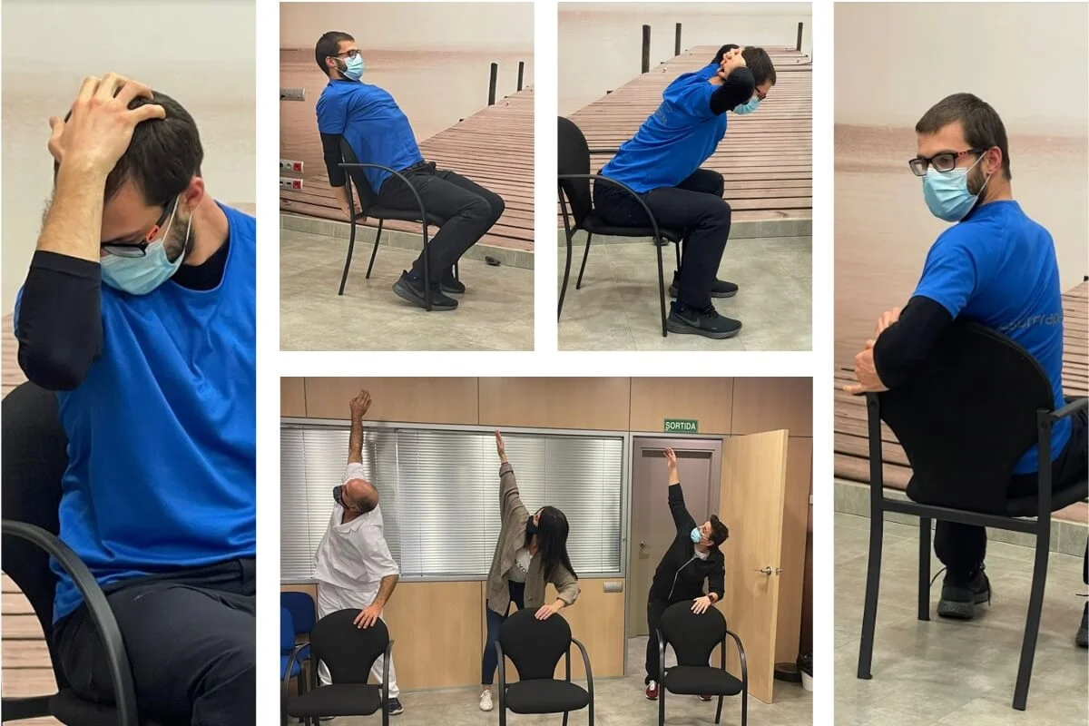 Taller d'estiraments a la feina per a mantenir una esquena sana